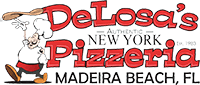 Delosa's Pizzeria brand Logo.
